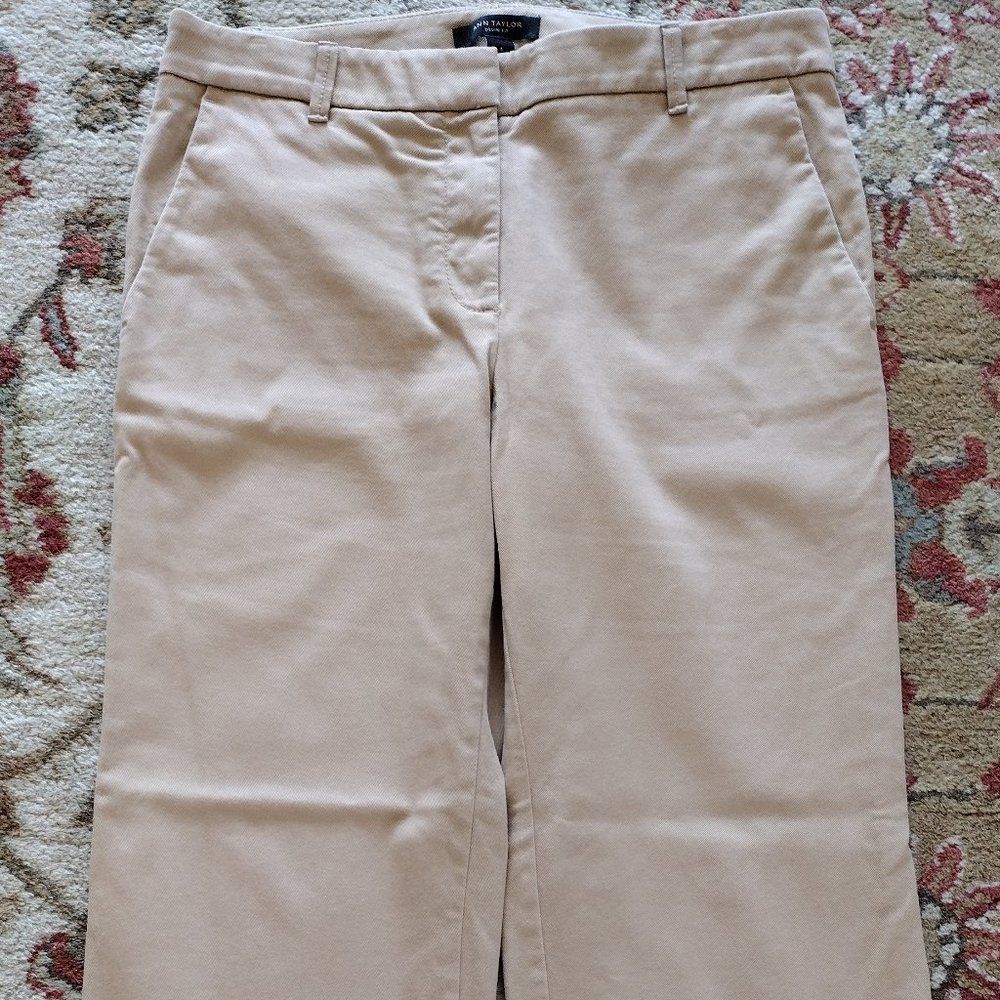 Ann Taylor Tan Capri Pants